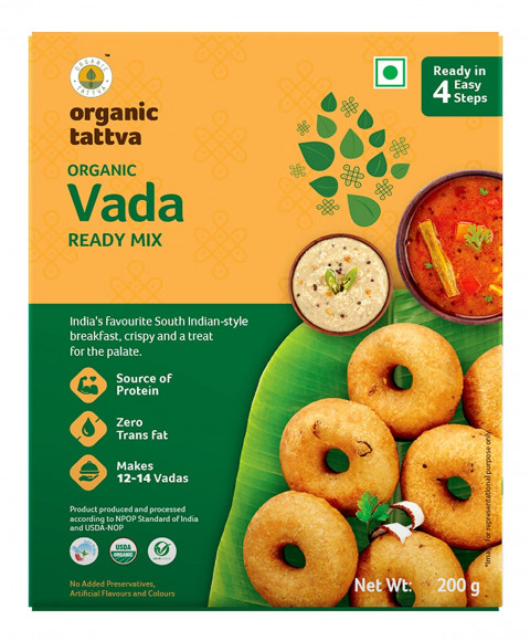 Organic Tattva, Instant Ready to Eat Vada Mix- 200 Gram